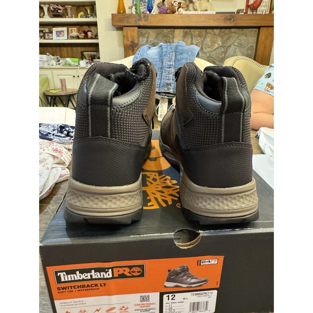Timberland PRO Men's Switchback LT Soft Toe Waterproof Industrial Hiking‎ Work